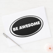 Phantastischer Oval-Aufkleber Ovaler Aufkleber (Umschlag)