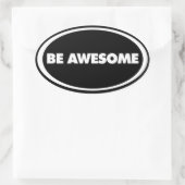 Phantastischer Oval-Aufkleber Ovaler Aufkleber (Tasche)