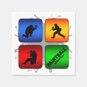 Phantastischer Paintball-Stil Serviette (Vorderseite)