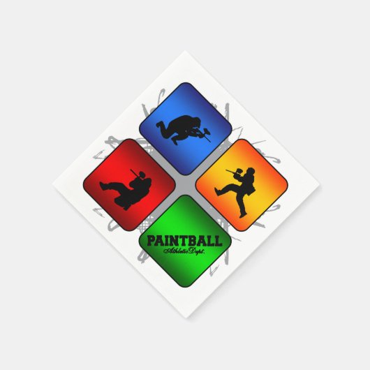 Phantastischer Paintball-Stil Serviette (Ecke)