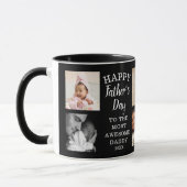 Phantastischer Papa 8 Foto Schwarz Tasse (Links)