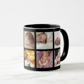 Phantastischer Papa 8 Foto Schwarz Tasse (VorderseiteRechts)