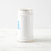 Phantastischer Papa-Blauer Text Bierglas (Mittel)