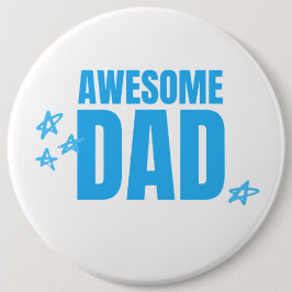 Phantastischer Papa-Blauer Text Button