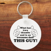 Phantastischer Papa mit Daumen Schlüsselanhänger (Vorderseite)