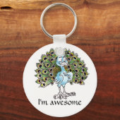 Phantastischer Peacock-Schlüsselanhänger Schlüsselanhänger (Vorderseite)