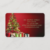 Phantastischer perfekter Weihnachtsbaum Visitenkarte (Rückseite)