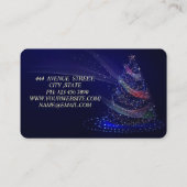 Phantastischer perfekter Weihnachtsbaum Visitenkarte (Rückseite)