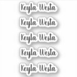 Phantastischer personalisierter Name eines Whimsik Aufkleber<br><div class="desc">Phantastischer personalisierter Namensaufkleber</div>