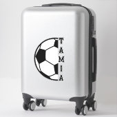 Phantastischer Personalisierter Name Fußball Ball  Aufkleber (Koffer)