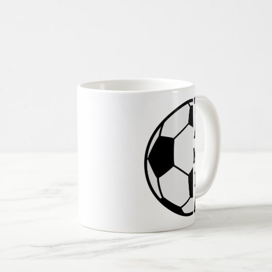 Phantastischer Personalisierter Name Fußball Ball  Kaffeetasse (VorderseiteRechts)