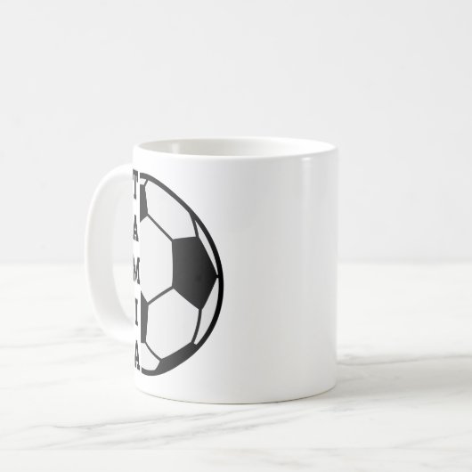 Phantastischer Personalisierter Name Fußball Ball Kaffeetasse (Vorderseite Links)