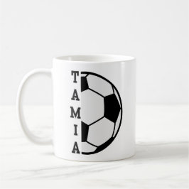 Phantastischer Personalisierter Name Fußball Ball  Kaffeetasse