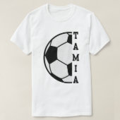 Phantastischer Personalisierter Name Fußball Ball  T-Shirt (Design vorne)