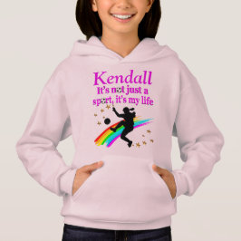 PHANTASTISCHER PERSONALISIERTER SOCCER GIRL HOODIE