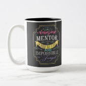 phantastischer persönlicher Mentor Zweifarbige Tasse (Links)