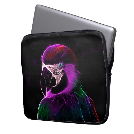 Phantastischer Pflaumensittich Laptopschutzhülle (Vorderseite Links)