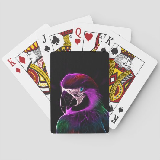 Phantastischer Pflaumensittich Spielkarten (Rückseite)