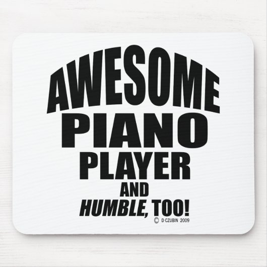 Phantastischer Piano-Player Mousepad (Vorne)