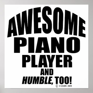 Phantastischer Piano-Player Poster