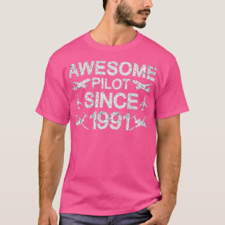 Phantastischer Pilot seit 1991 30. Geburtstag T-Shirt