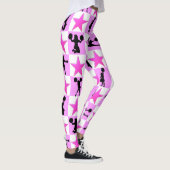 PHANTASTISCHER PINK STAR CHEERLEADING LEGGINGS (Rechts)