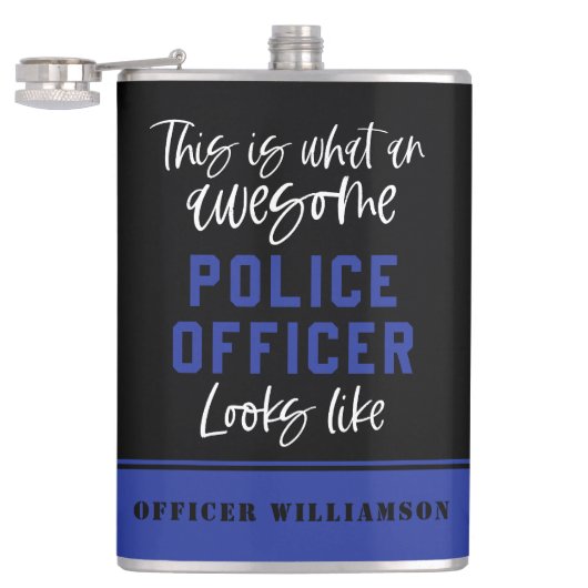 Phantastischer Polizeibeamter Flachmann (Geöffnet)