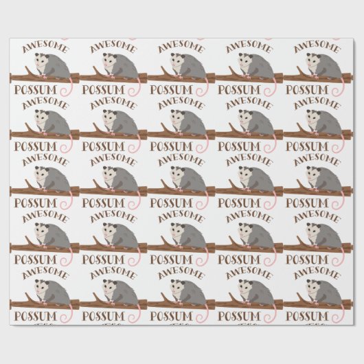 Phantastischer Possum Geschenkpapier (Flach)