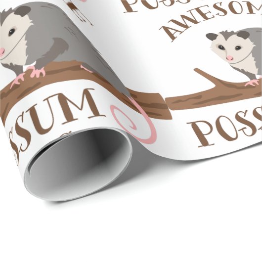 Phantastischer Possum Geschenkpapier (Rolleneckpunkt)