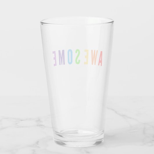 PHANTASTISCHER POSTIVER FALSCHER RAINBOW-FARBTEXT GLAS (Rückseite)