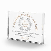 Phantastischer Preis für Eltern Danke von Bride & Fotoblock (Rechts)