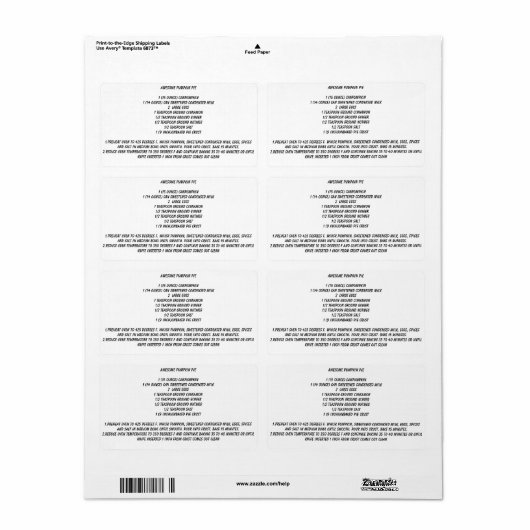 Phantastischer Pumpkin Pie REcipe (Vorne)