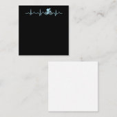 phantastischer Radfahrer Herzschlag Mountainbiking Mitteilungskarte (Vorne/Hinten)