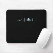 phantastischer Radfahrer Herzschlag Mountainbiking Mousepad (Mit Mouse)