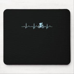 phantastischer Radfahrer Herzschlag Mountainbiking Mousepad