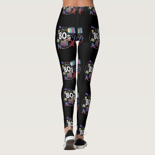 Phantastischer Retro-80er Throwback Leggings (Rückseite)