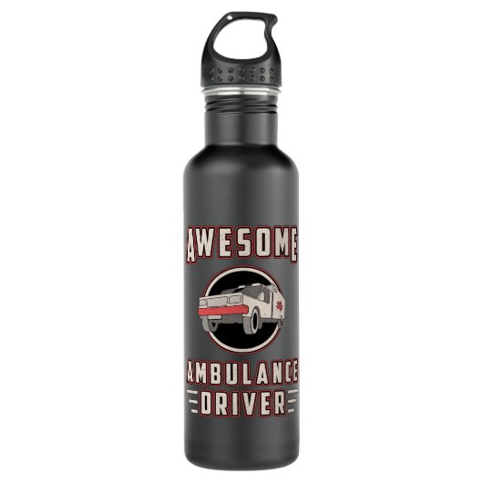 Phantastischer Rettungswagen Edelstahlflasche (Vorderseite)