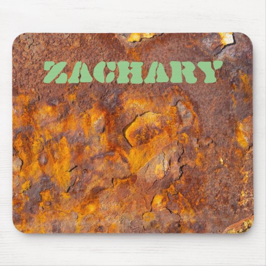 Phantastischer Rusty Iron Individuelle Name Mousepad (Vorne)