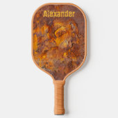 Phantastischer Rusty Iron Individuelle Name Pickleball Schläger (Vorderseite)