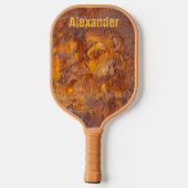 Phantastischer Rusty Iron Individuelle Name Pickleball Schläger (Rückseite)