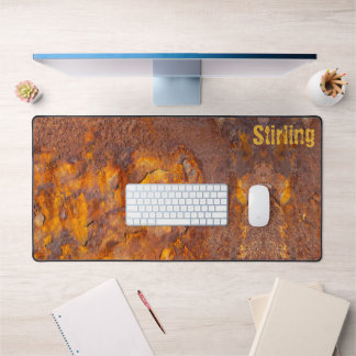 Phantastischer Rusty Iron Individuelle Name Schreibtischunterlage