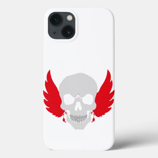 phantastischer Schädel mit Flügel Case-Mate iPhone Hülle (Rückseite)
