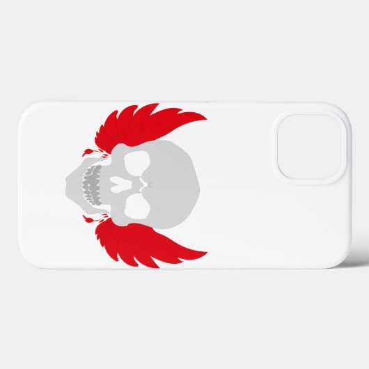phantastischer Schädel mit Flügel Case-Mate iPhone Hülle (Rückseite (Horizontal))