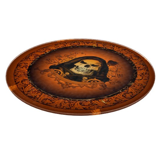 Phantastischer Schädel Schneidebrett (Ecke)