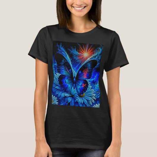 Phantastischer Schmetterling T-Shirt (Vorderseite)