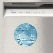 Phantastischer Schneetag, Weihnachtsbaum Magnet (In Situ (Geschirrspüler))