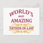 Phantastischer Schwiegervater Postkarte (Vorderseite)