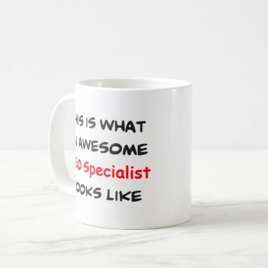 phantastischer Seefachspezialist Kaffeetasse (Vorderseite Links)