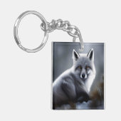 Phantastischer Silberfuchs Schlüsselanhänger (Vorderseite links)