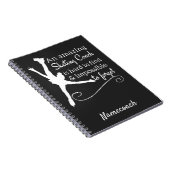 Phantastischer Skaten-Coach in Schwarzweiß Notizblock (Rechte Seite)